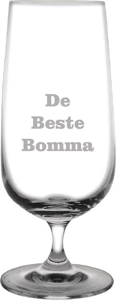 Bierglas op voet gegraveerd - 41cl - De Beste Bomma