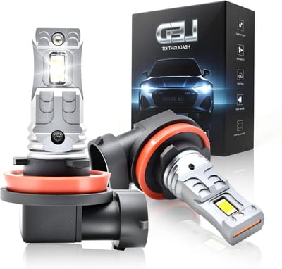 Phares Led-lamp, 6500 K, H8, H9, H16, ampoule, H11 led, 900% helderheid, 1:1 halogène, IP68, 90.000 + Heures de Durée de Ve, plug-N-Play, niet polariteit, 2 stuks