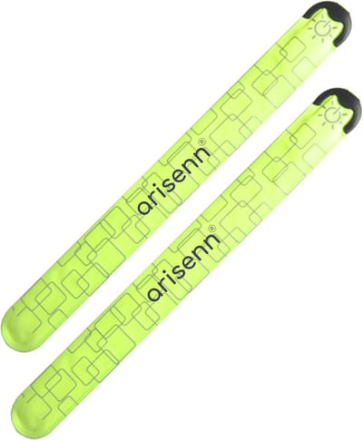 Arisenn® CURL OPLAADBAAR LED BAND LIME|3 standen | Reflecterende Hardloop Verlichting - Hardloop | Running Safety Led Light/ Reflecterende armband led/ veiligheidsverlichting/ Hardloop verlichting/ USB OPLAADBAAR / Sportarmbanden LED - per 2 stuks