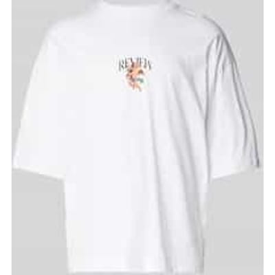 T-shirt met labelprint