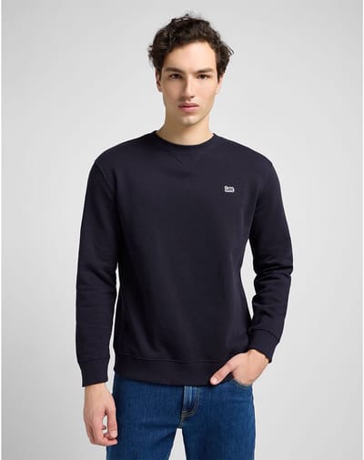 Lee Heren Sweatshirt regular fit Blauw 5XL Ronde Hals Volwassenen
