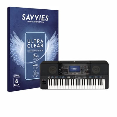 Savvies - Screenprotector voor Yamaha PSR-SX920 - Folie Beschermfolie transparant 6 Stuks