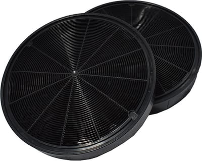 AllSpares Koolstoffilter (2st.) voor afzuigkappen geschikt voor AEG-Electrolux EFF62 - E3CFF62 ATAG ACC933 - ETNA 733034 - REC65 - Pelgrim KF63 - Bosch Siemens 668492 - DWA0KP6A - LZ54850 - Whirlpool 484000008674 - C00383473 (Ø198mm)