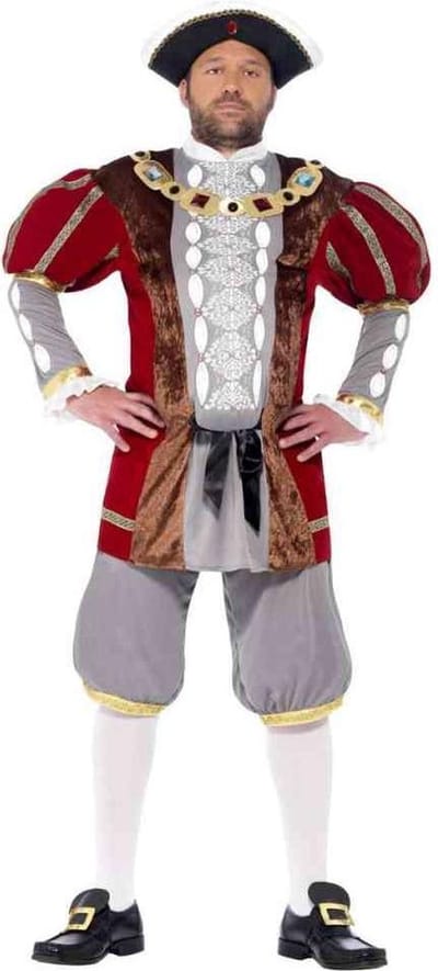 Koning Henry VIII kostuum deluxe - Maat L
