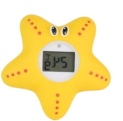 Badthermometer Digitaal - Water Temperatuurmeter - Veilig Baden - Visuele Kleurwaarschuwing - 5 x 5 cm - Veelkleurig