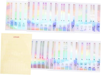 Piano Stickers - Toetsenbord Labels - Muziek Leren - Handige Leermiddelen - 1 Set - Diverse Kleuren