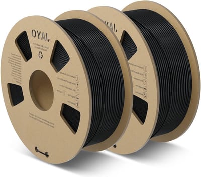 175 mm snelle PLA Meta-filamentdruk voor 3D-printers - betere filamentfusie - zwart - 22 kg spoel + dimensionale nauwkeurigheid +/- 002 mm