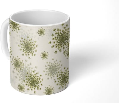 Mok - Koffiemok - Wildbloemen - Patronen - Zaden - Mokken - 350 ML - Beker - Koffiemokken - Theemok