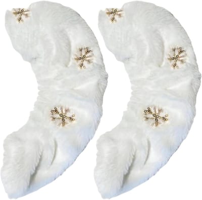 Schaatsbeschermers - Schoenhoezen - IJssport Bescherming - Zeer Elastisch - Unisex - Gouden Sneeuwvlokken