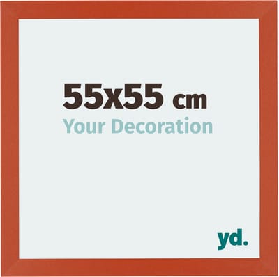 Your Decoration - Fotolijst 55x55 cm - MDF - Oranje - Mura