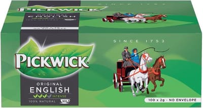 Thee Pickwick engelse melange - 100 zakjes x 2gr zonder envelop - 6 dozen