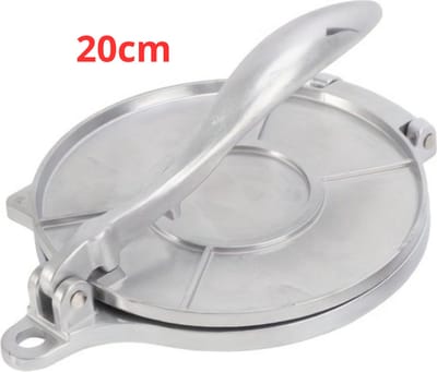Bovista Tortillapan - Tortilla Pers - Tortillapers - Maker - Press - Taco - Zilver - 20cm