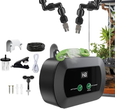 Reptielen Luchtbevochtiger - Terrarium Mister Fogger - Vochtige Habitat Creëren - 360° Verstelbaar Mondstuk