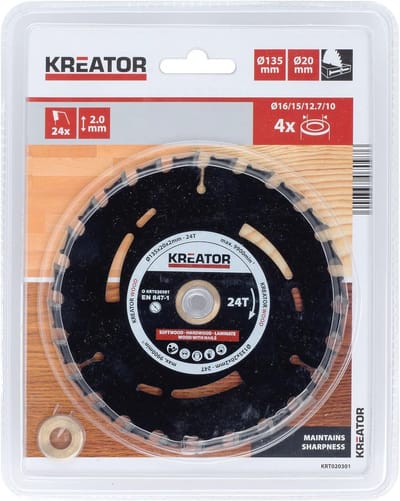 Sierra voor Pista Madera 135 mm 24d - 135 x 20 x 2