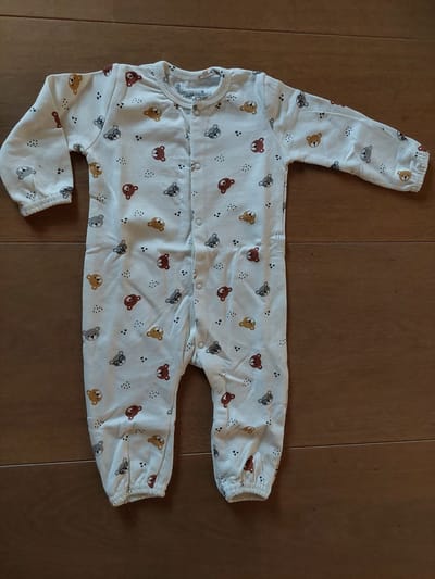 Baby pakje - onesie - drukknoopsluiting tot in het been - maat 62/68 - print Bears