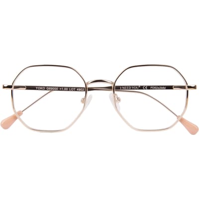 Leesbril i need you +1.00dpt yoko rood-koper