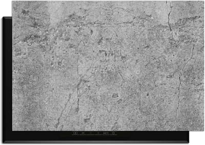 KitchenArt - Urban Stone – Inductie Beschermer - 90x50 cm - Kookplaat Beschermer - Luxe Afdekplaat Inductieplaat - Anti-slip & Oprolbaar - Beschermmat Inductiekookplaat