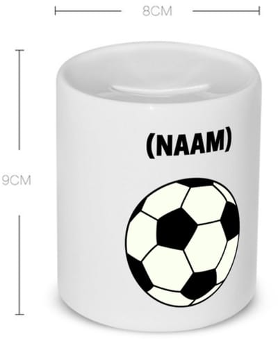 Akyol - voetbal met eigen naam Spaarpot - Voetbal - voetballer - sport - 350 ML inhoud