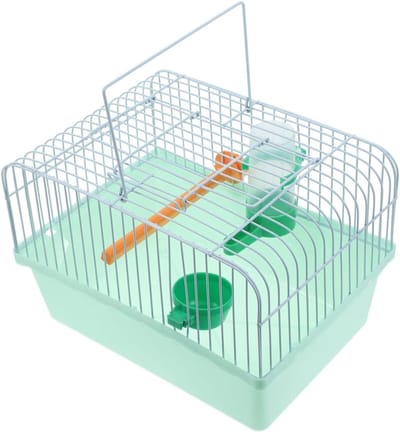 Draagbare Vogeltransportbox voor Cockatiels, Reiskooi met Accessoireset voor Voer, Water en Zitstok in Diverse Kleuren
