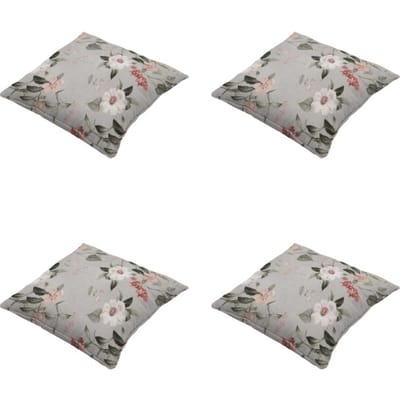 Madison - Sierkussen Julliete - Multikleur - 50x50x10cm - Set van 4