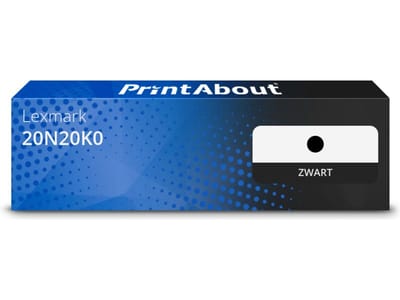 PrintAbout huismerk Toner 20N20K0 Zwart Geschikt voor Lexmark