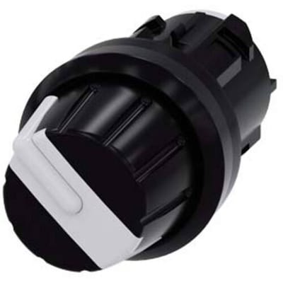 Siemens 3SU10002AS600AA0 3SU1000-2AS60-0AA0 Knevelschakelaar Rond Knop Wit 2 x 360 ° 1 stuk(s)