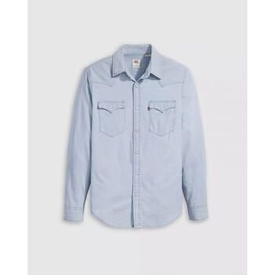 Overhemd Lange Mouw Levis 85745 0155 - CLASSIC WESTERN-EVERGREEN LT CHAMBRAY