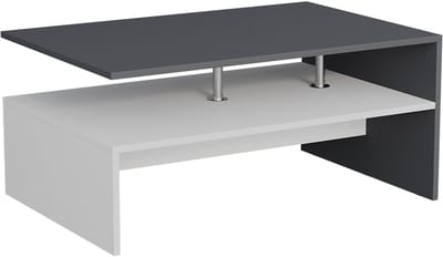 Vicco Amato Salontafel – 90 x 52.6 cm Antraciet/wit