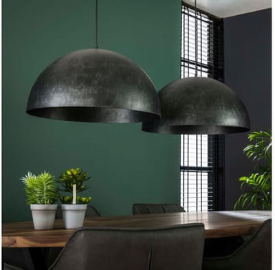 Hanglamp Dome 2 lampen Ø60 cm - Charcoal