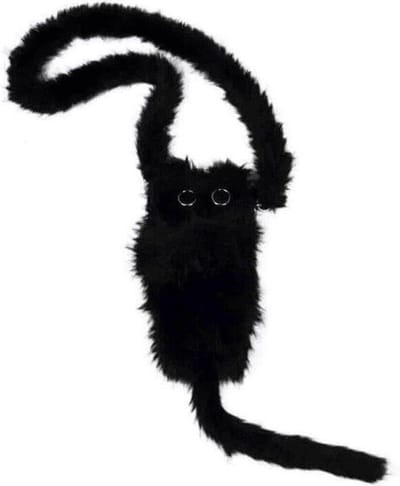 Pluche Kat Crossbody Tas - Schoudertas Portemonnee - Mobiele Telefoon Dragen - Realistisch Fluffy Ontwerp - 13 x 33 cm