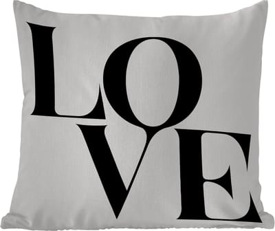Tuinkussen - Tekst - Love - Quotes - 40x40 cm - Weerbestendig
