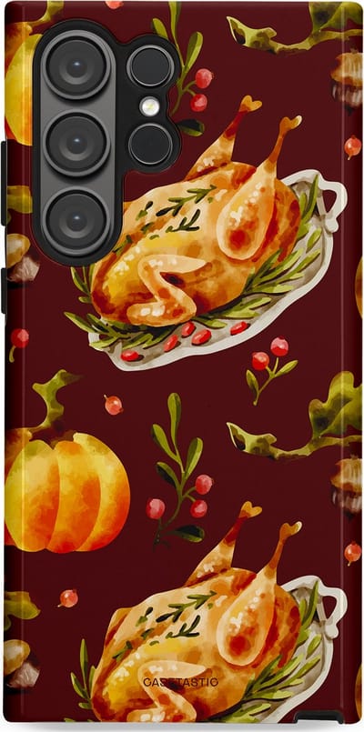 Casetastic Hoesje Geschikt voor Samsung S23 Ultra - Stijlvolle Beschermende Duo-layer Case - Overvloed
