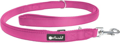 Petlando Mesh Verstelbare hondenlijn 230 cm lang, 1,5 cm breed - Fuchsia - maat S