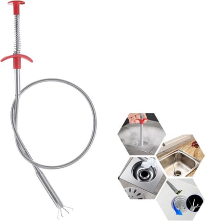 Drain Unblocker Tools - Flexibele Sink Unblocker - Afvoer Stok - Snake Drain Tool met Gemakkelijke Bediening - Herbruikbare Sink Unblocker Borstel voor Keuken Afvoer