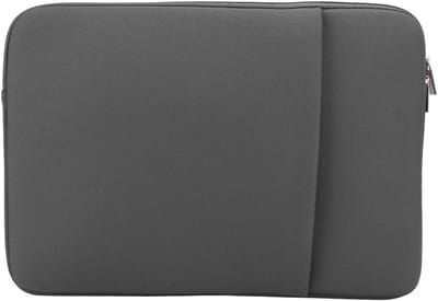 14 inch schokbestendige laptop sleeve voor laptop en notebook - lichtgrijs .