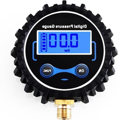 Luchtdrukmeter - Bandenspanningsmeter - Banden Controleren - Digitaal LCD Scherm - 0-200 PSI - Zwart