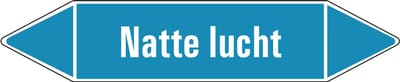 Natte lucht leidingmarkering op vel 126 x 26 mm - 5 per vel