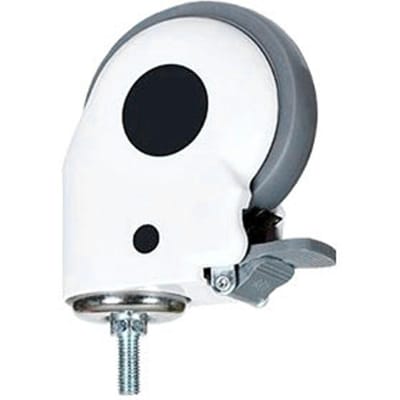 Zwenkwiel 5 inch Geluidsarm Zwaar Uitgevoerd TPR Wiel Accessoire Vervanging met Rem voor Kar Universeel Wiel met Rem