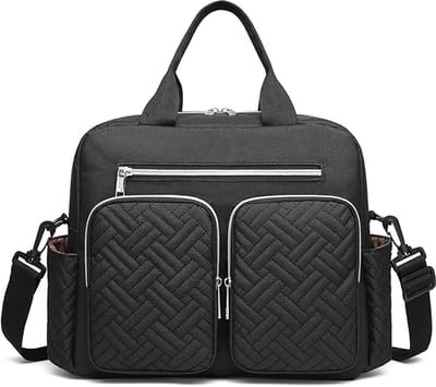 Famanu – Babyluiertas Grote Weekender Reizen Luiertas Stijlvol voor Mama en Papa, Convertible Travel Tote Messenger met Geïsoleerde Zakken
