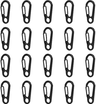 Mini Karabijnhaken voor Sleutels - 20 Stuks - Compacte en Duurzame Klimgereedschap