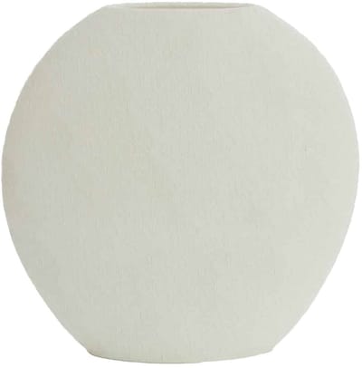 Light & Living Vaas Renda - Wit - 40.5x11x40cm - Synthetisch-Kunststof - Modern - Bloemenvaas - Woondecoratie - Decoratieve vaas voor woonkamer of slaapkamer