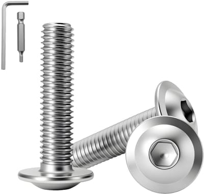 20 Stuks M8 x 16mm RVS Lenskop Schroeven met Flens en Zeskant Aandrijving voor Machinebouw en Bevestiging
