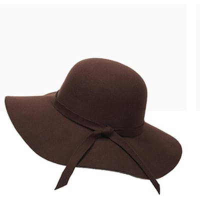 Vintage Stijl Bucket Hat Opvouwbaar Ontwerp Brede Rand Floppy Fedora Hoeden Vilt Materiaal Zonbescherming Vilt Bowler Hoeden black