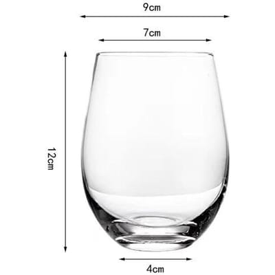 Cocktailglas Kristalglas Waterbeker Ontbijt Melk Sap Bekers Feest Barware Eivorm Whiskeyglazen Eénlaags Wijnglas 301-400ml