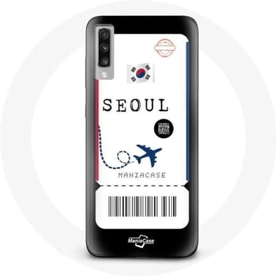 Coque pour Samsung Galaxy A70 Billet d'avion Seoul Corée du Sud