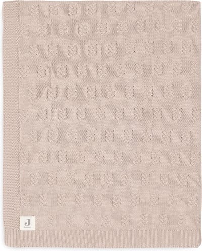 Jollein - Deken Ledikant 100x150cm - Dekentje Baby - Grain Knit - Wild Rose