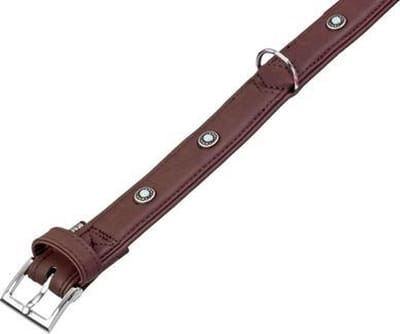 Karlie buffalo deco halsband bruin