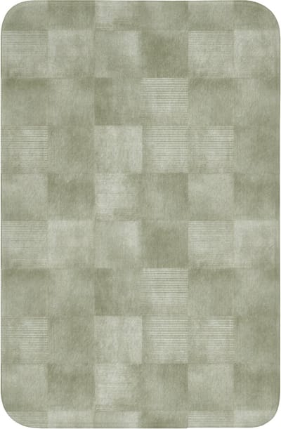 WC mat 40x60 cm - Antislip - Vlakken - Rustiek - Groen - Toiletmat - Vloermat - Douchemat - Toilet tapijt - Toiletmatten