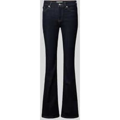 Relaxed fit bootcut jeans van katoenmix