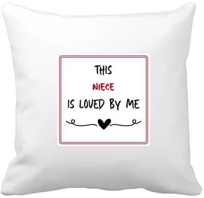 Akyol - this niece is loved by me Kussen hoes - Nicht - iemand die houdt van zijn nicht - verjaardag - cadeautje voor nicht - nicht artikelen - kado - geschenk - 40 bij 40 cm